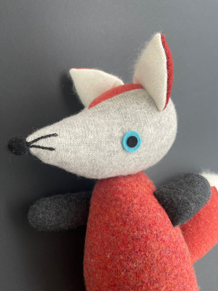 Fox - orange with aqua eyes