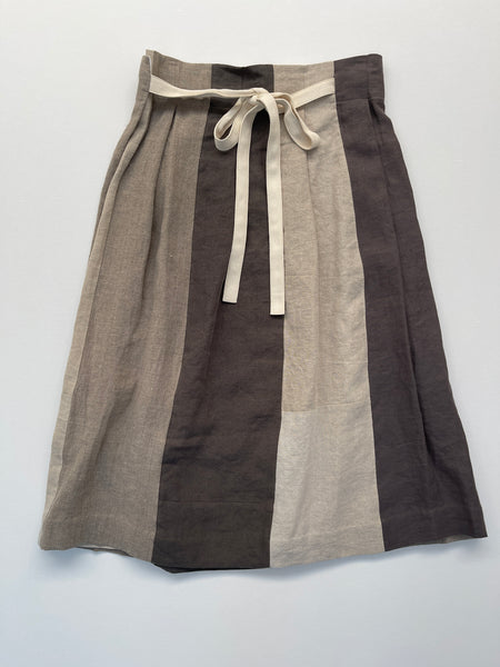 Crofter skirt - mixed linen S-M